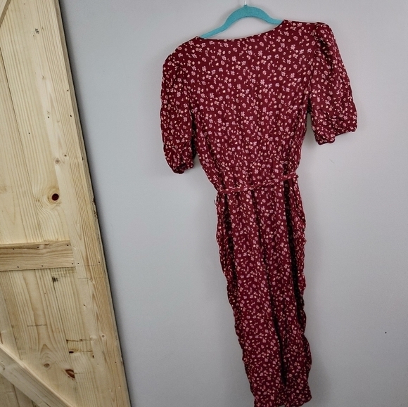Wild Fable Berry Maroon Jumpsuit with Belt NWT - Picture 5 of 8
